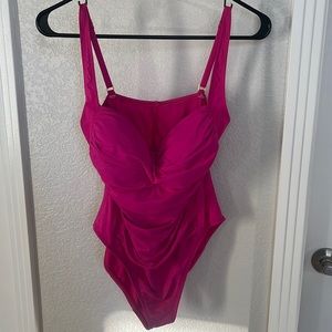 La Blanca Fuchsia One-Piece Swimsuit